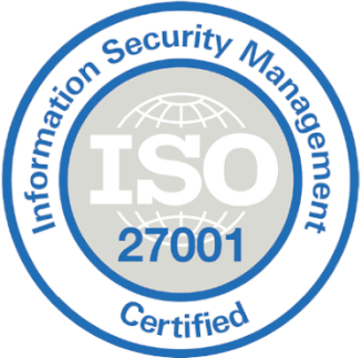 ISO 27001 Information Security Management certification badge